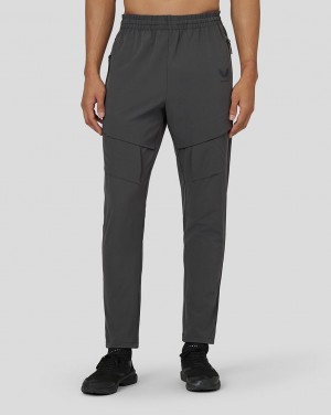 Castore Flex Woven Cargo Joggers Gunmetal | DQYPHE-815