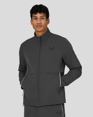 Castore Flex Woven Jacket Gunmetal | KZFGWV-014