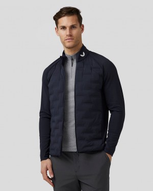 Castore Golf Hybrid Jacket Tmavě Blankyt | ZXIBWD-815