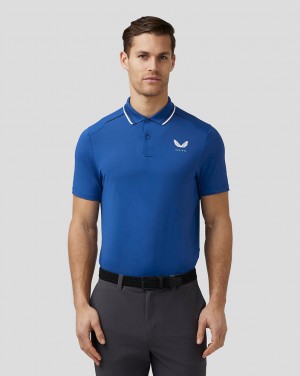 Castore Golf Tech Polo Královská Modrá Blankyt | LVTOGB-253
